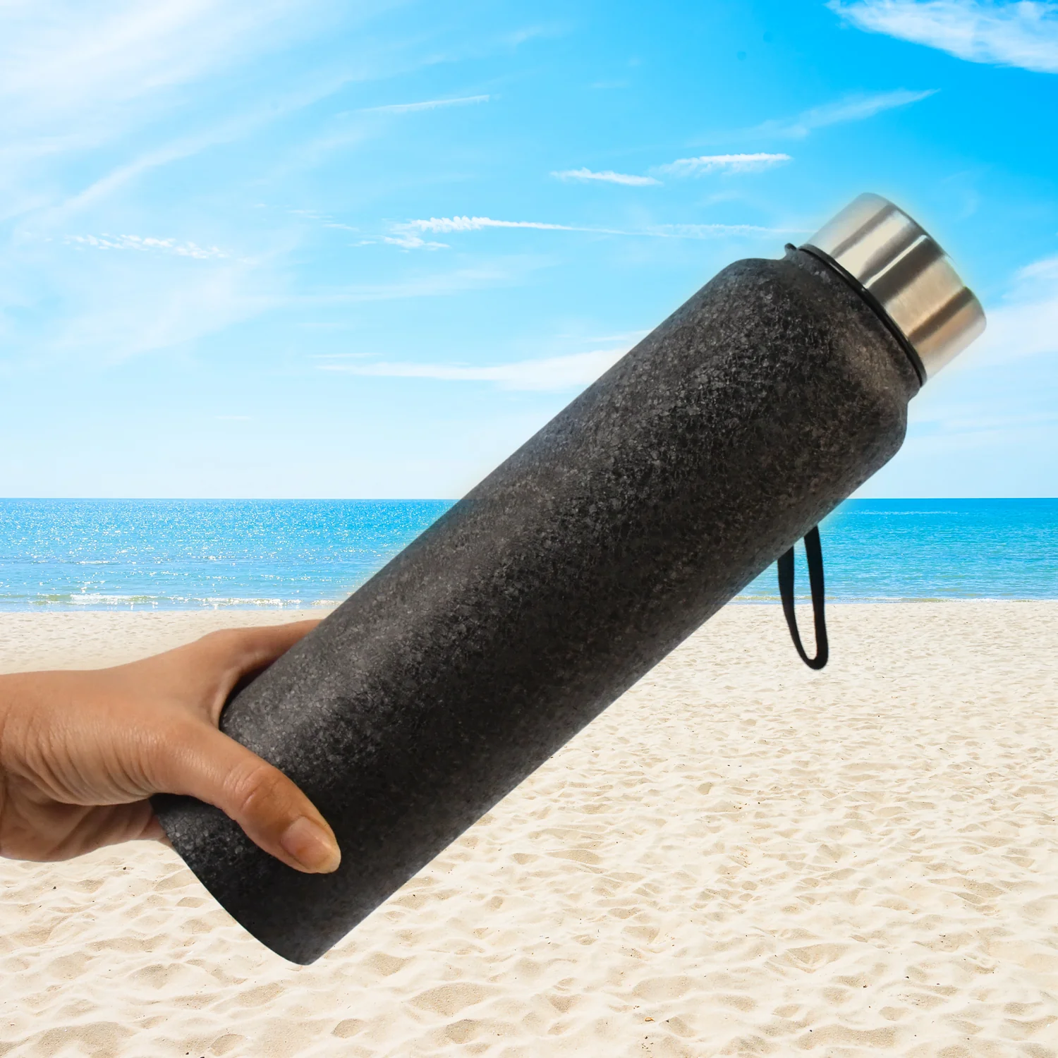 Stainless Steel Double Wall Vacuum-Insulated Drink Water Bottle (1000 ML / Mix Color) - Image 3