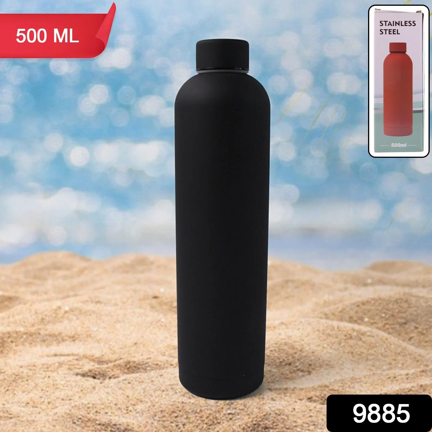 Stainless Steel Double Wall Vacuum-Insulated Drink Water (Mix Color / 500 ML Approx) - Image 2