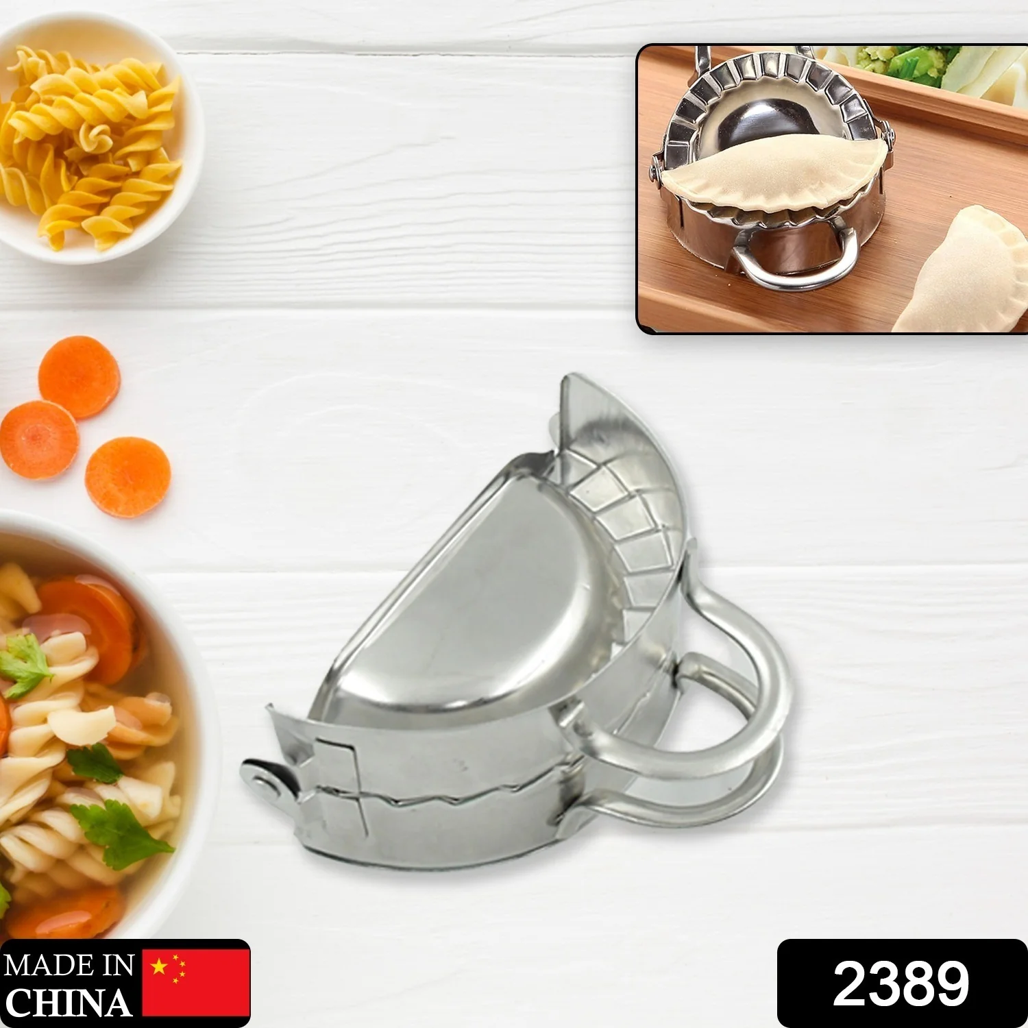 Stainless Steel Dumpling Maker Easy & Reliable Dumplings, Ghughra maker Every Time (1 Pc) - Image 2