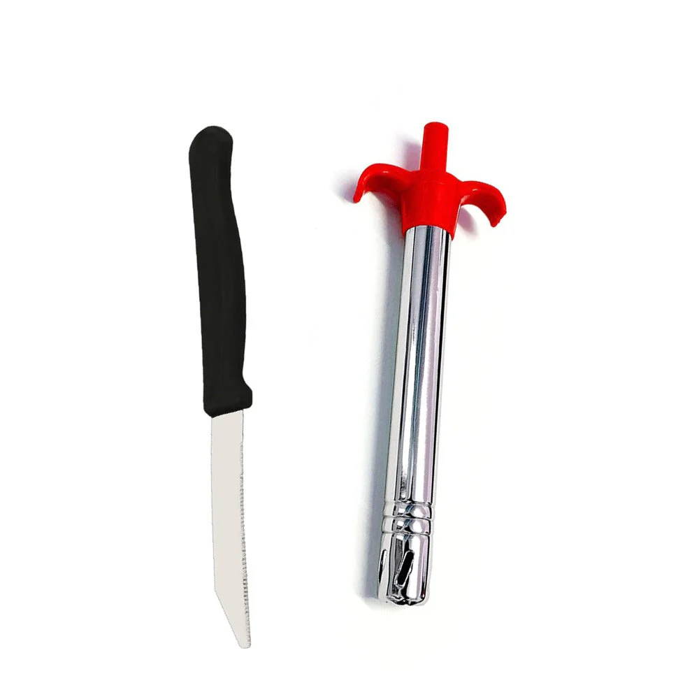 Stainless Steel Electronic Gas Lighter and Knife (2 in 1) - Image 7