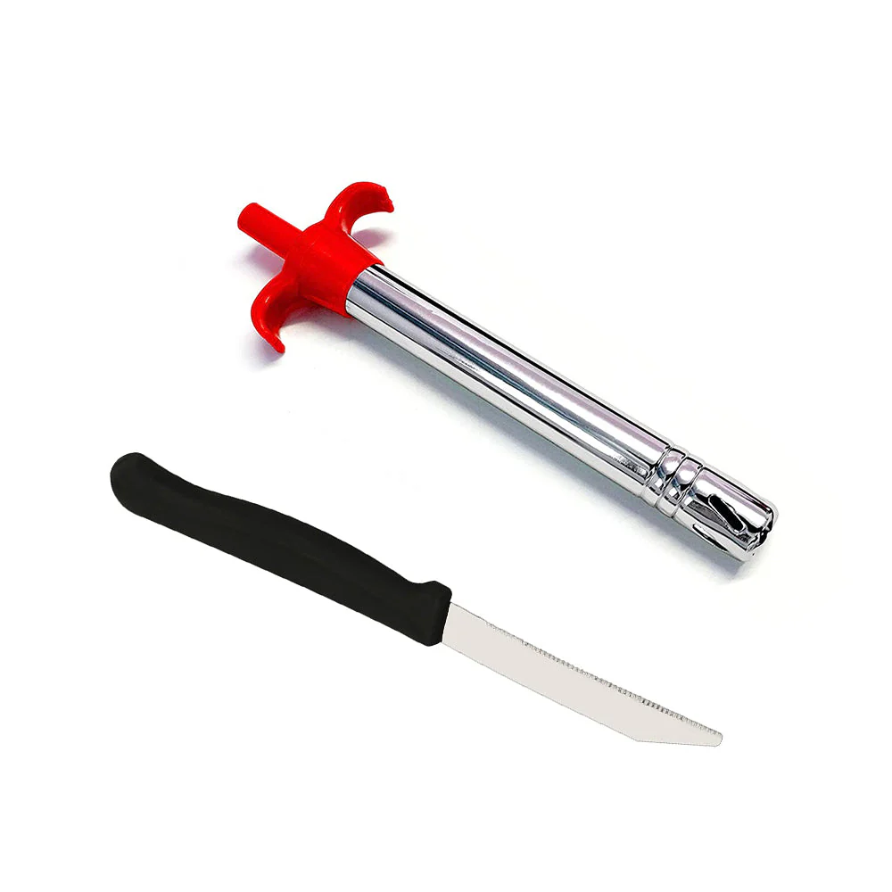 Stainless Steel Electronic Gas Lighter and Knife (2 in 1) - Image 9