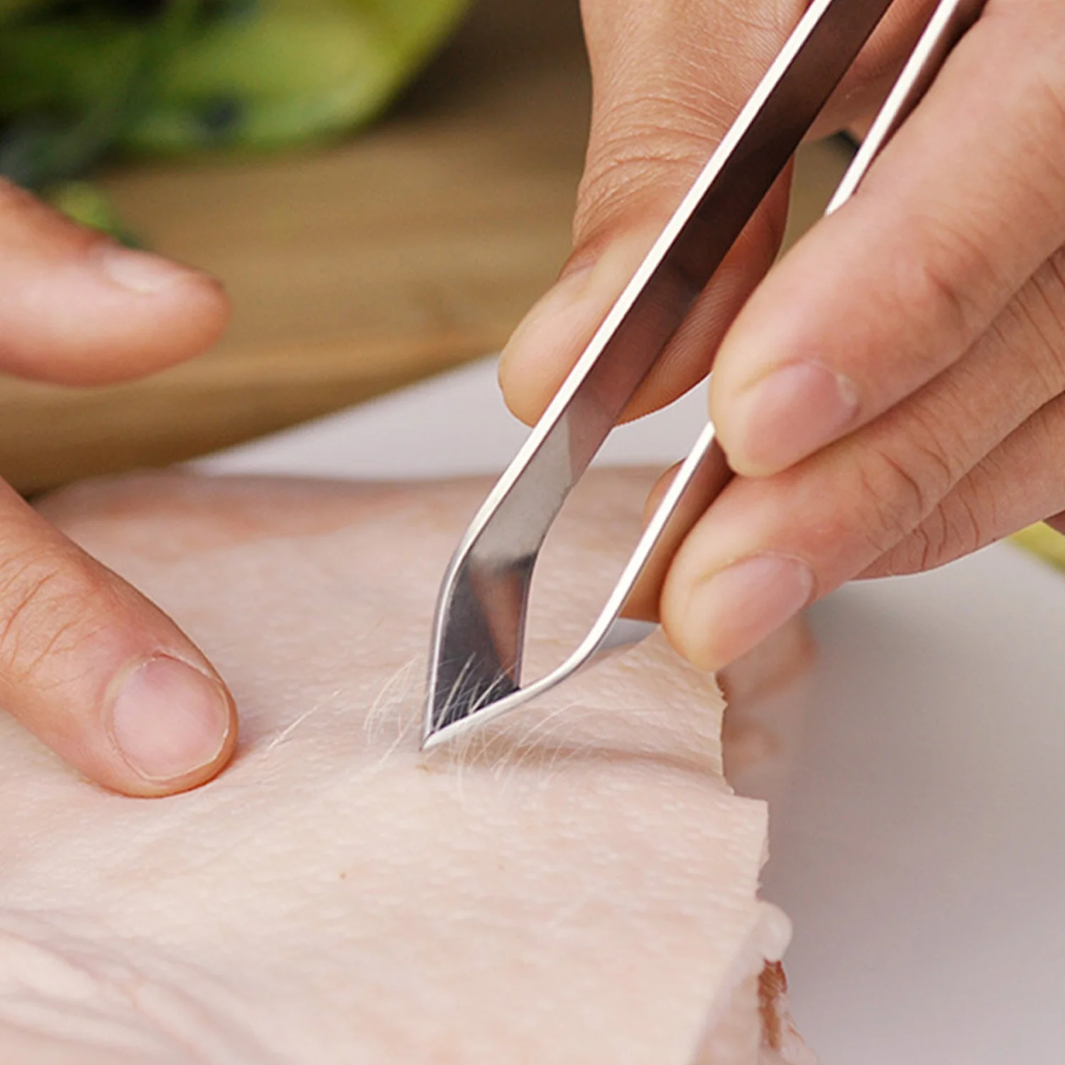 Stainless Steel Fish Bone Tweezer (1 Pc) - Image 3
