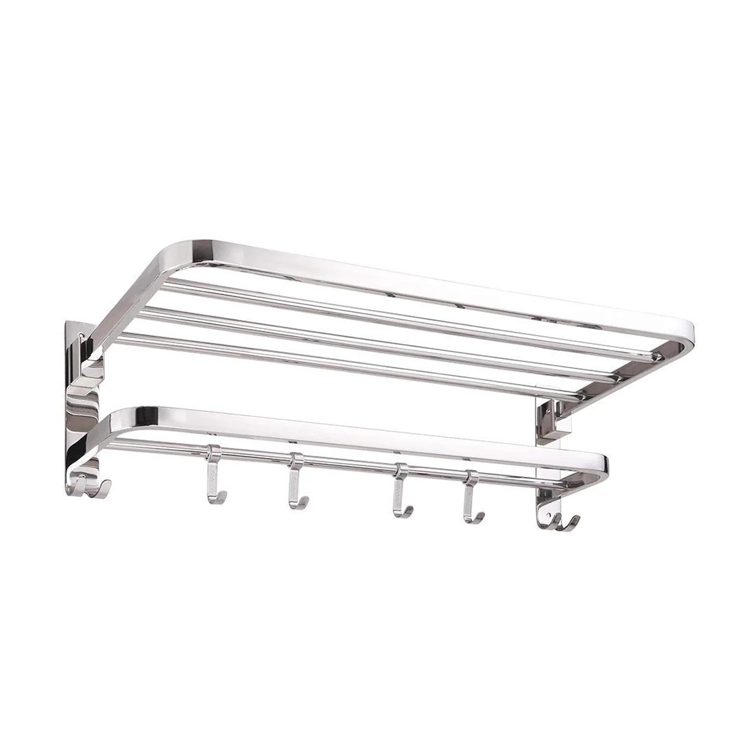 Stainless Steel Folding Towel Stand For Bathroom - Image 5