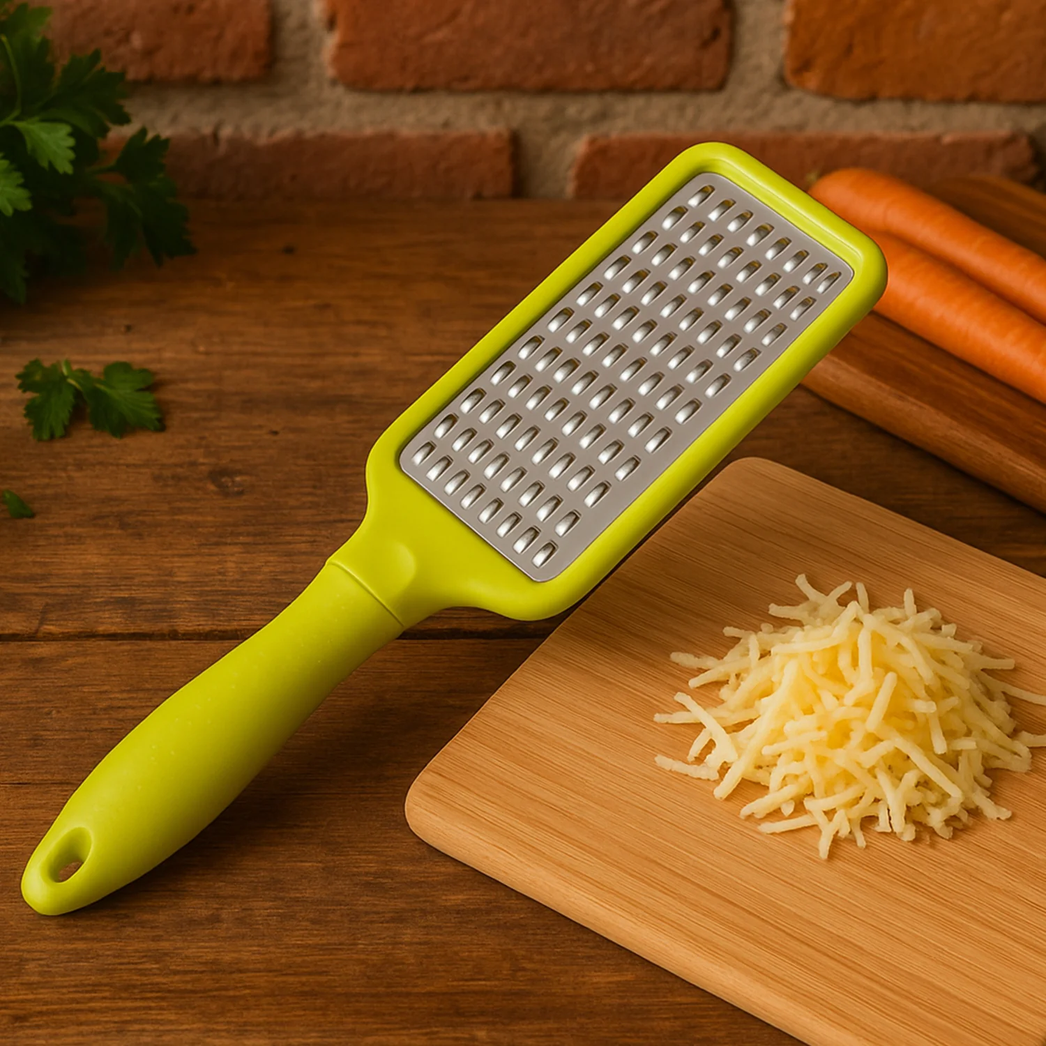 Stainless Steel Vegetables & Fruits Shredder for Kitchen Cheese Grater (1 Pc) - Image 3
