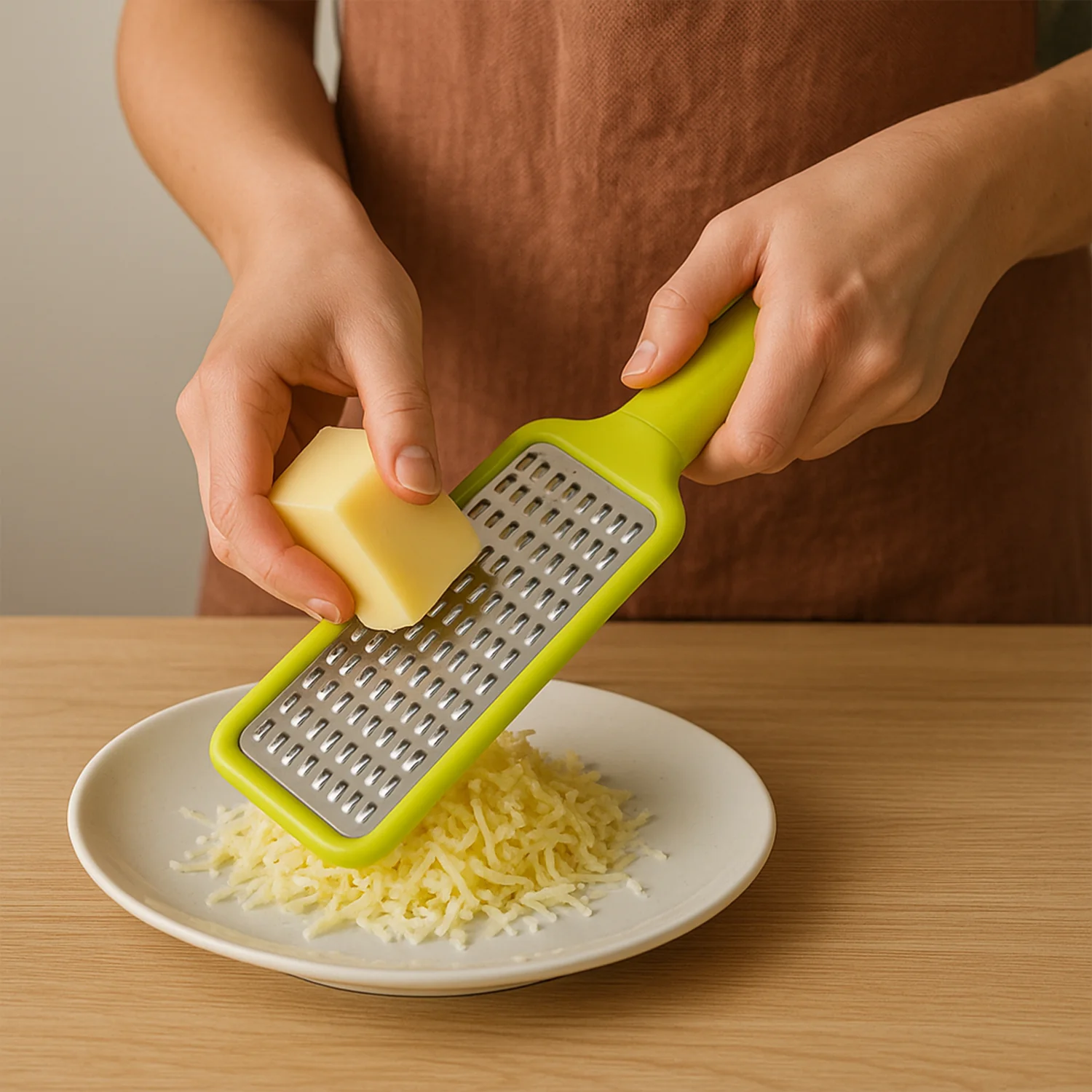 Stainless Steel Vegetables & Fruits Shredder for Kitchen Cheese Grater (1 Pc) - Image 9