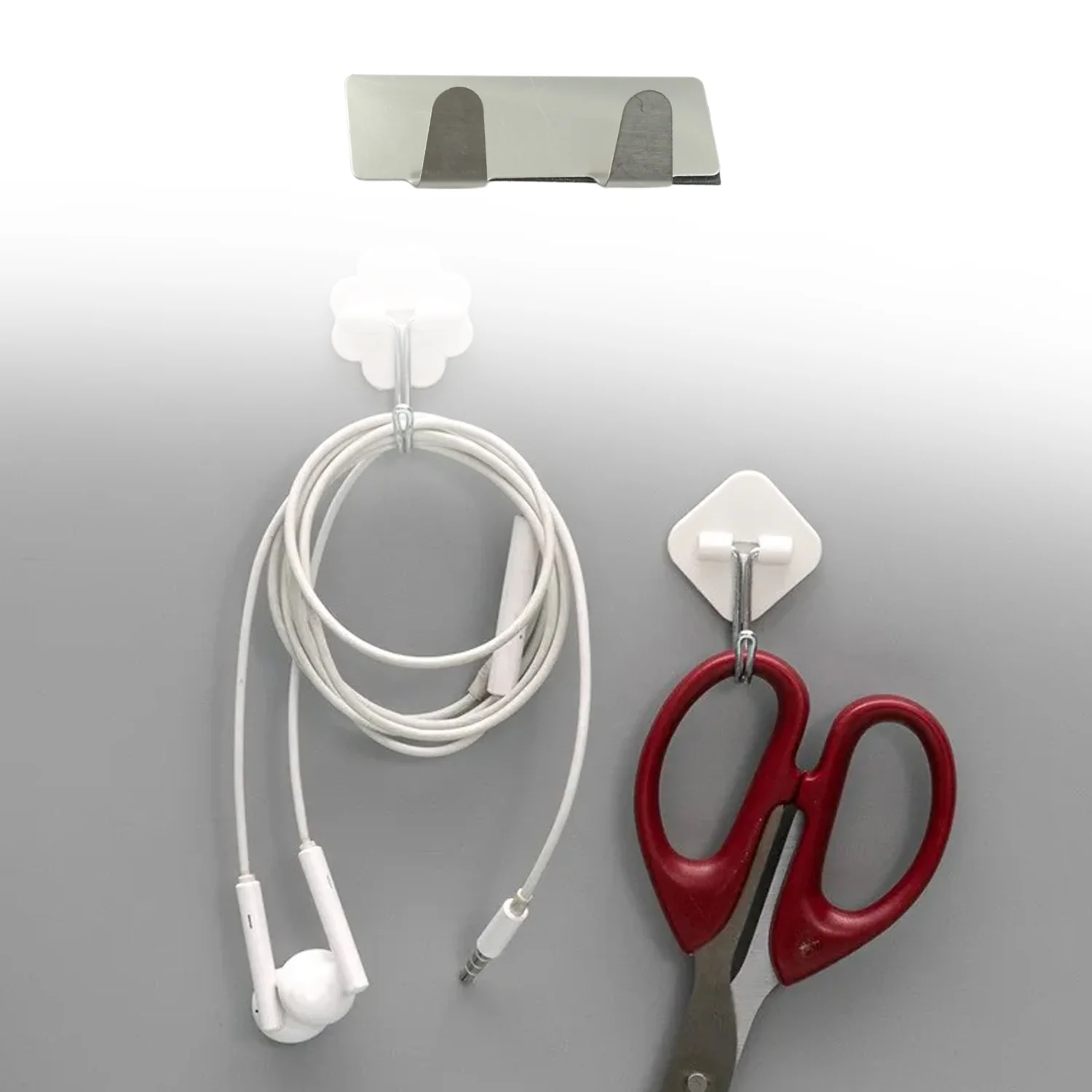 Self-Adhesive Wall Hooks (6 Pcs): Stainless Steel, Multipurpose for Home - Image 5