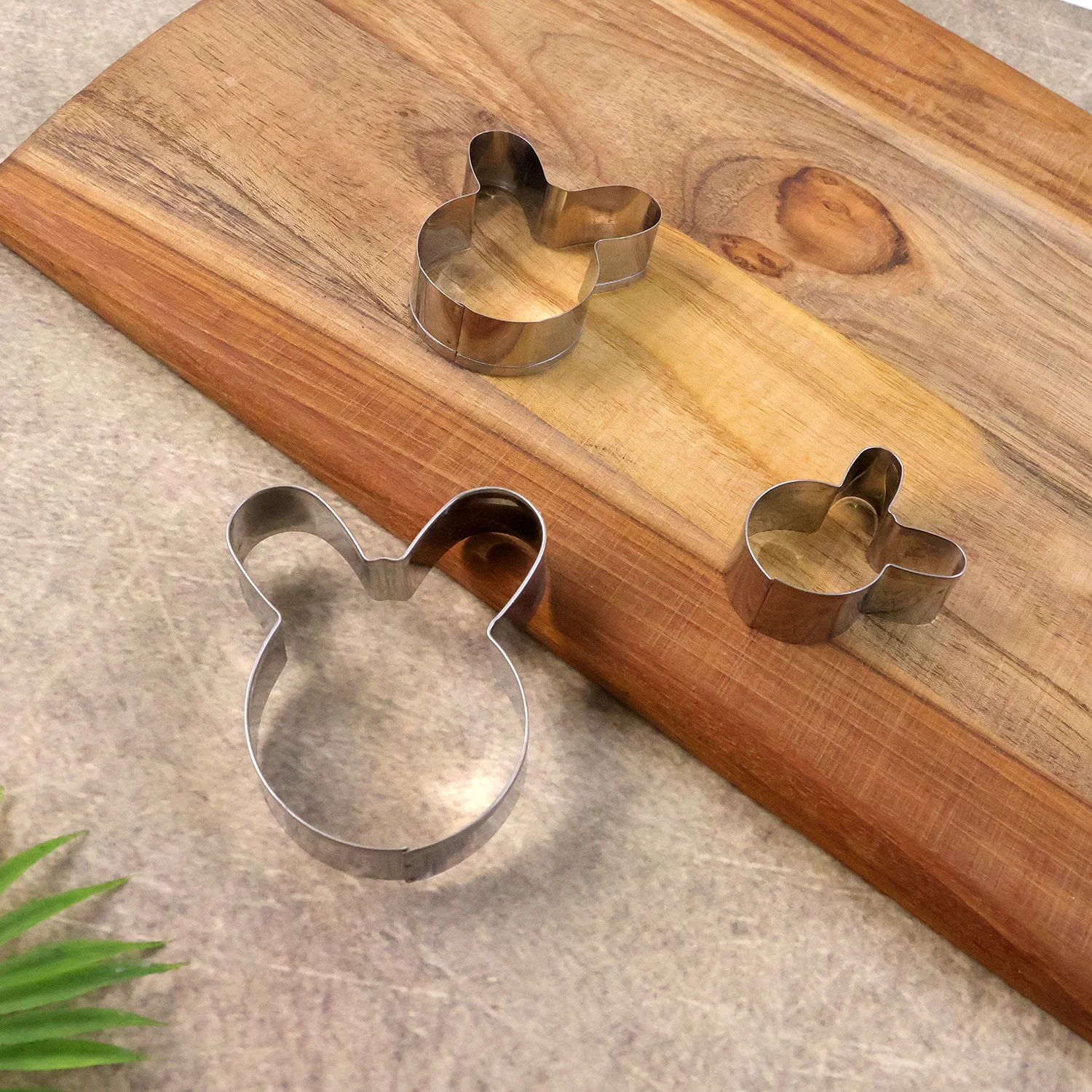 Stainless Steel House Shape Cookie Cutter Set (3 Pc Mix Design Set) - Image 8