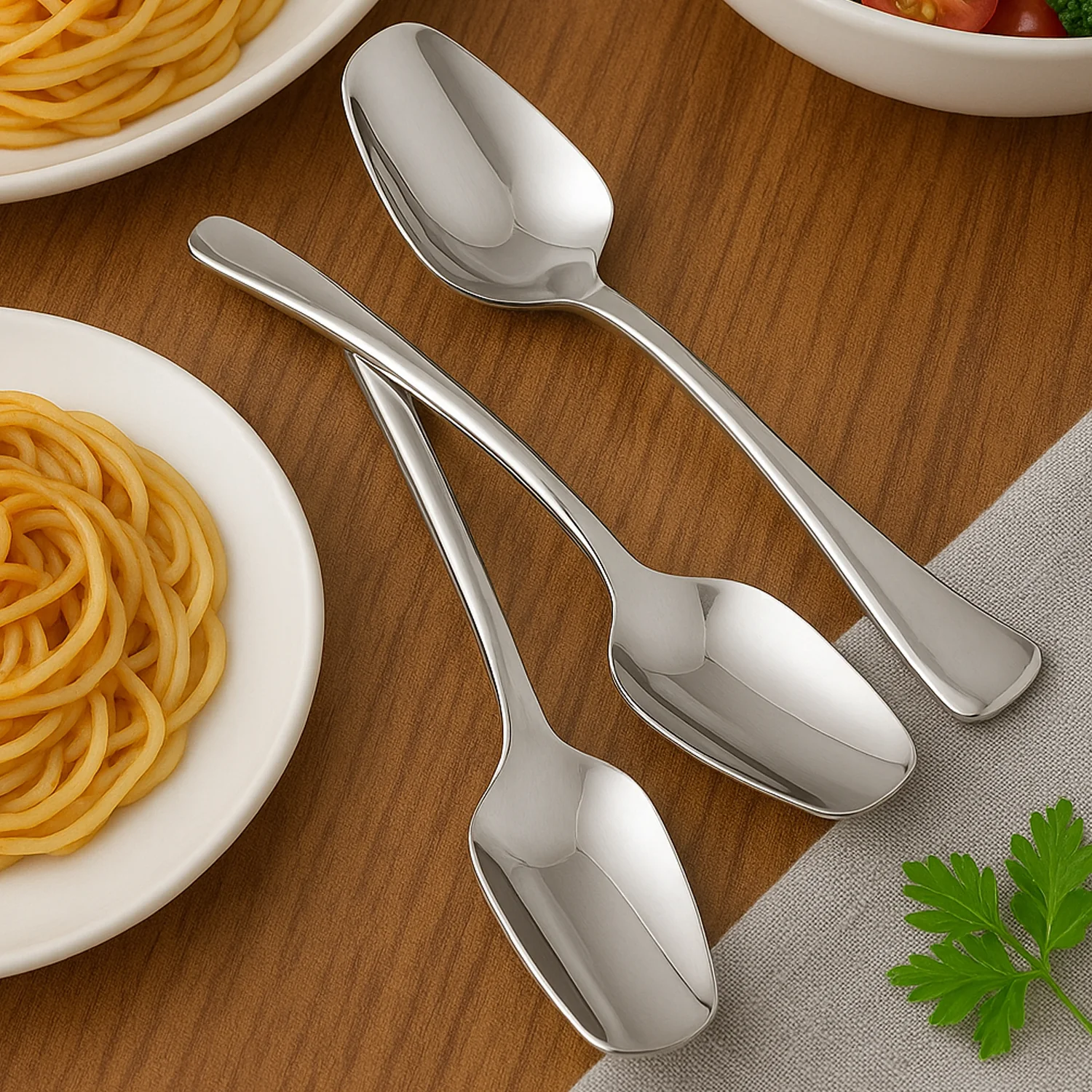 Stainless Steel Ice-Cream Spoon - (3 Pc / Set) - Image 6