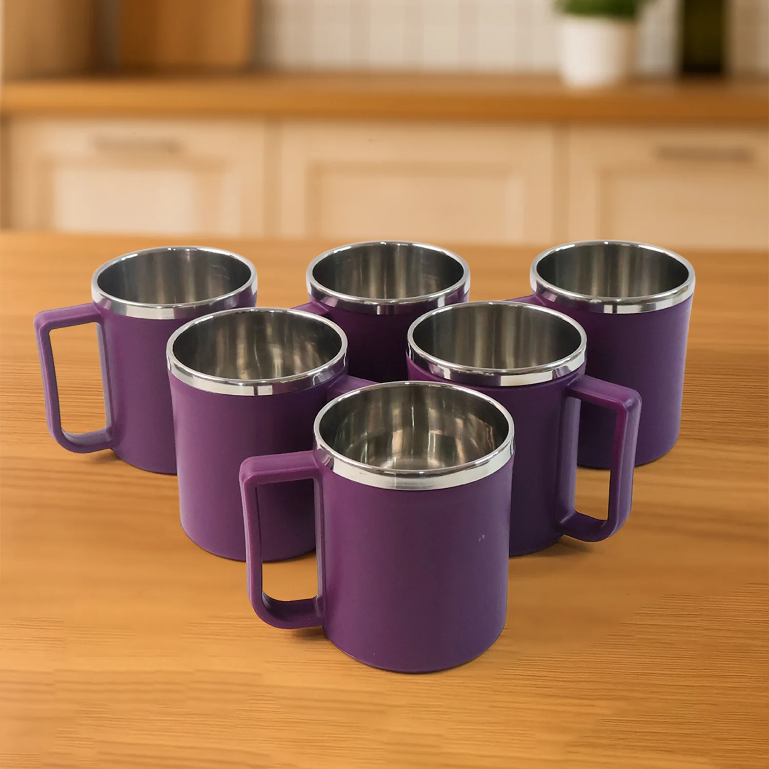 Supermom Stainless Steel Inner Coffee Mug Set (200ML / 6 Pc) - Image 7
