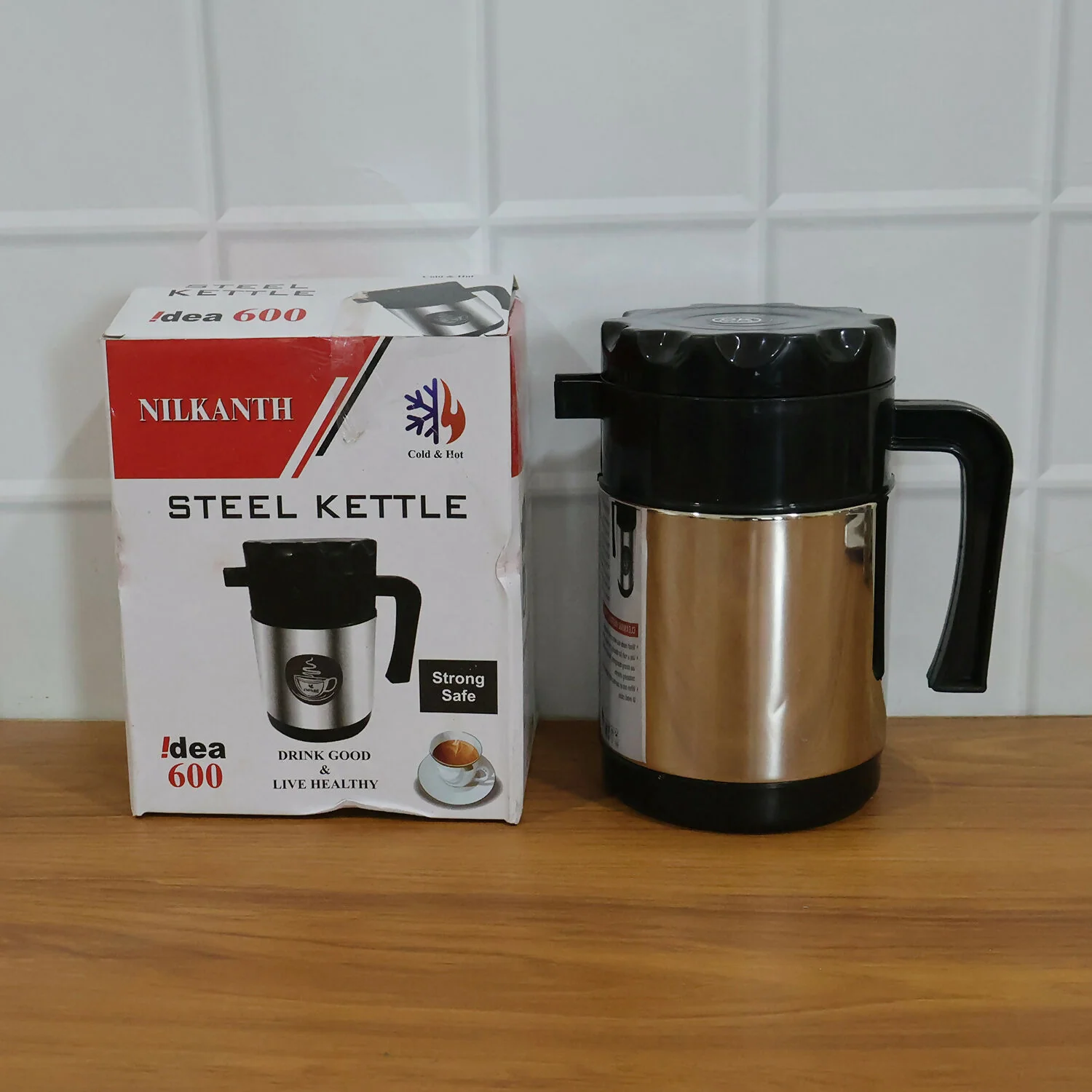 Stainless Steel Insulated Tea & Coffee Kettle with Handle and Pour Spout - Image 7