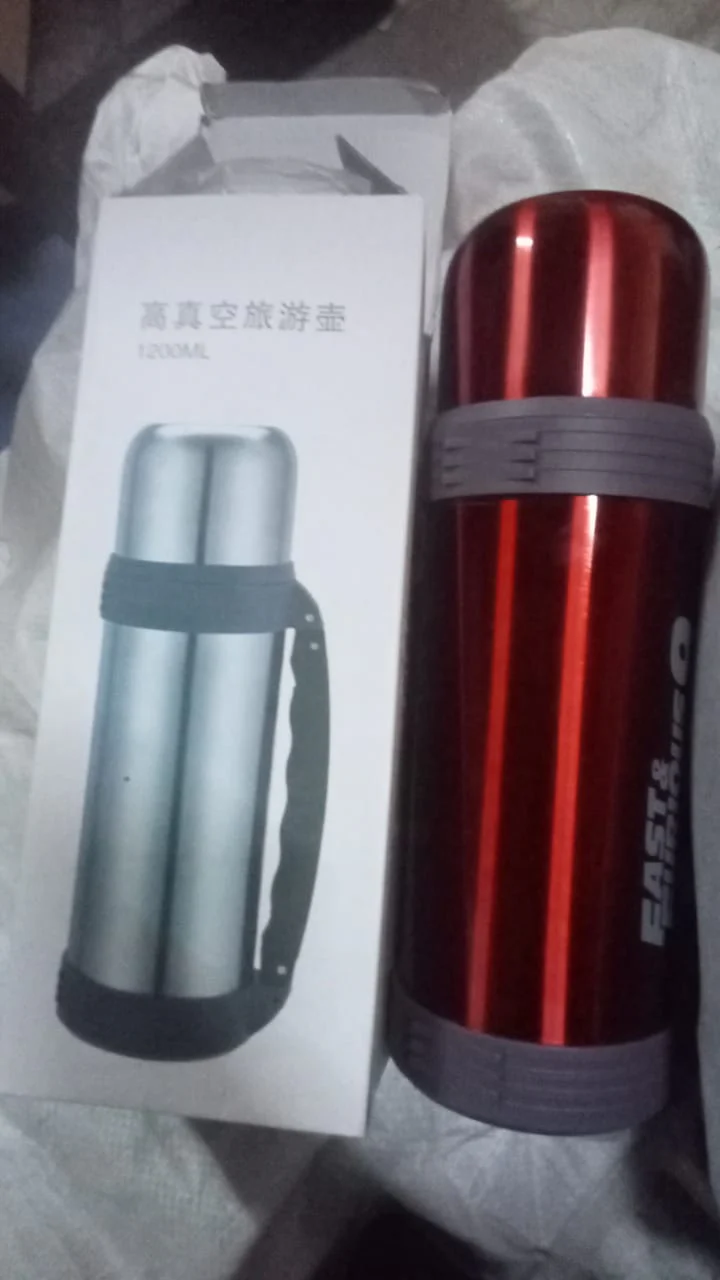 Customize Stainless Steel Insulation Thermos, Double-Wall Vacuum Insulated Water Bottle For Travel, Outdoor Fitness Portable Travel Pot, Camping Coffee, Portable Car, Travel Keep Hot & Cold Large Capacity (1200 ML) - Image 6