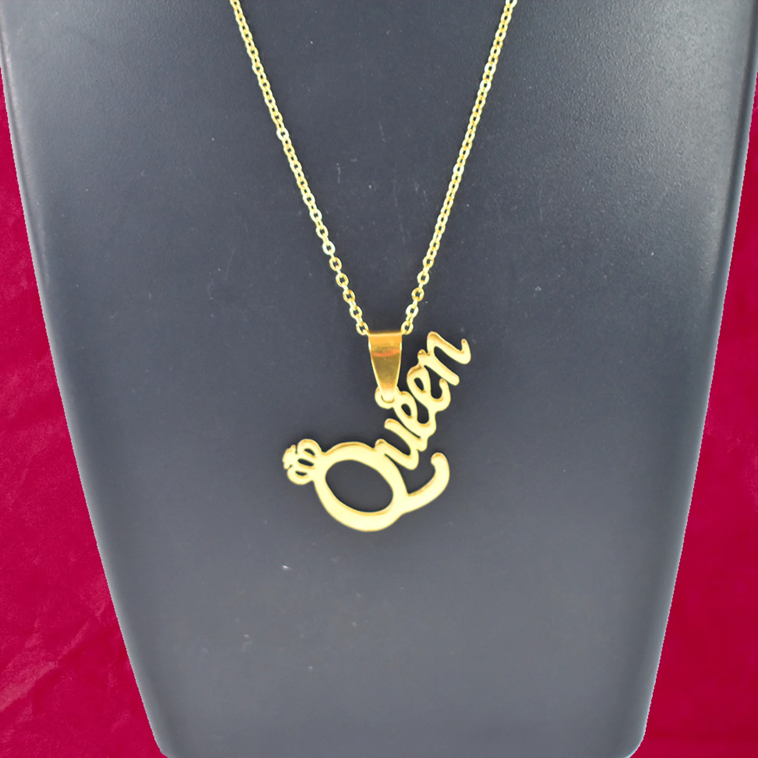 Stainless Steel KING and QUEEN pendant for men - Image 2
