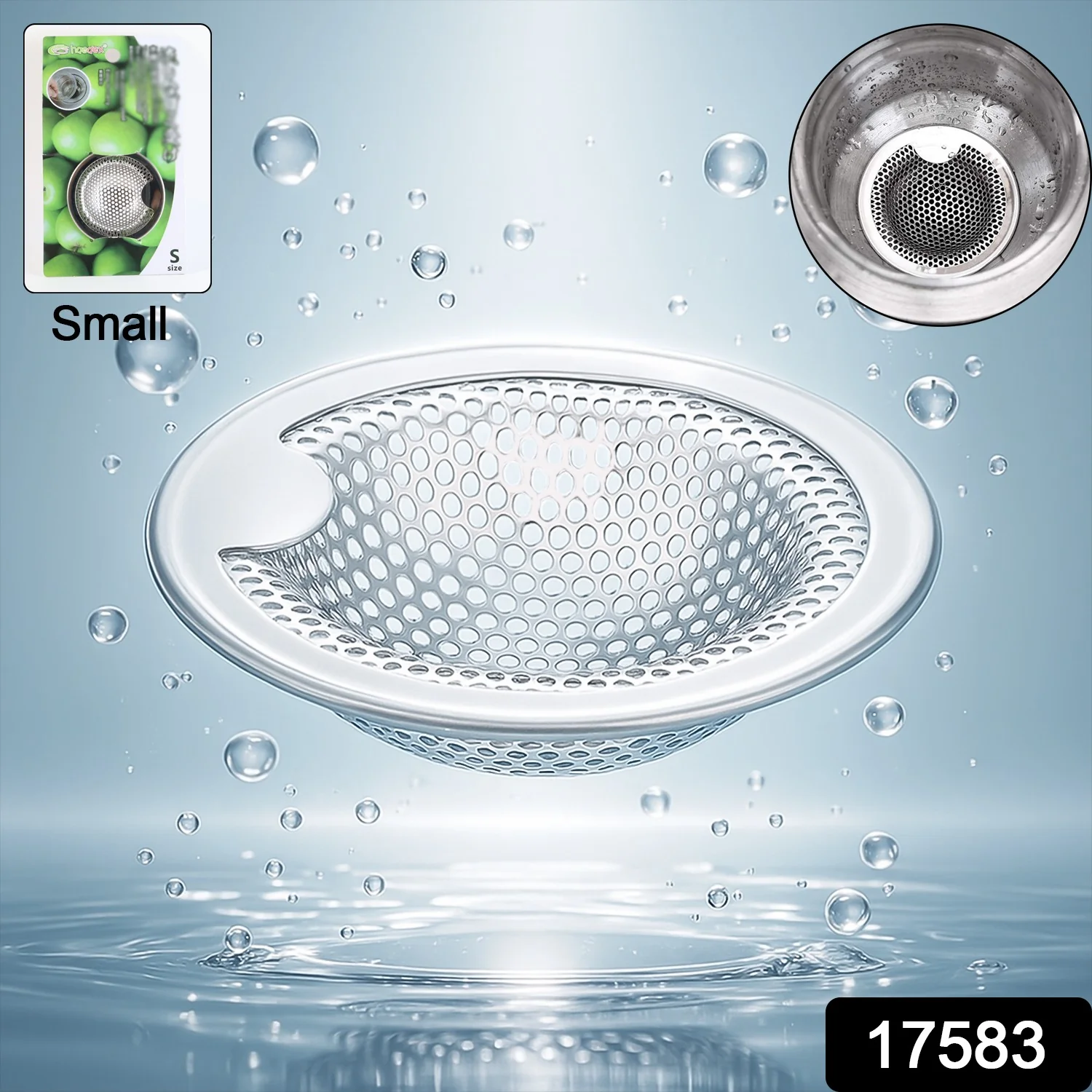 Stainless Steel Kitchen Sink Drain Strainer / Stopper (Small / 1 Pc) - Image 2