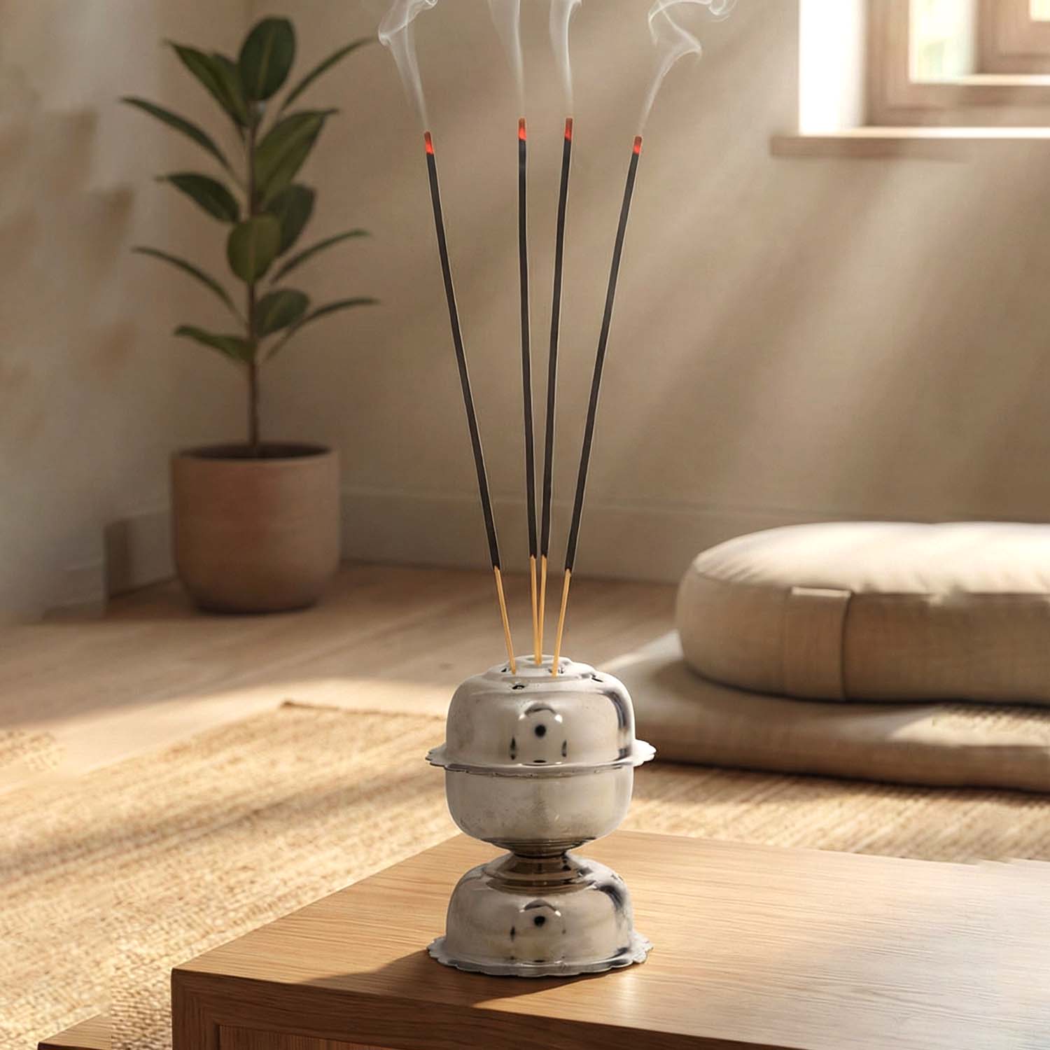 Stainless Steel Jasmine Agarbatti Stand (1 Pc) - Image 4