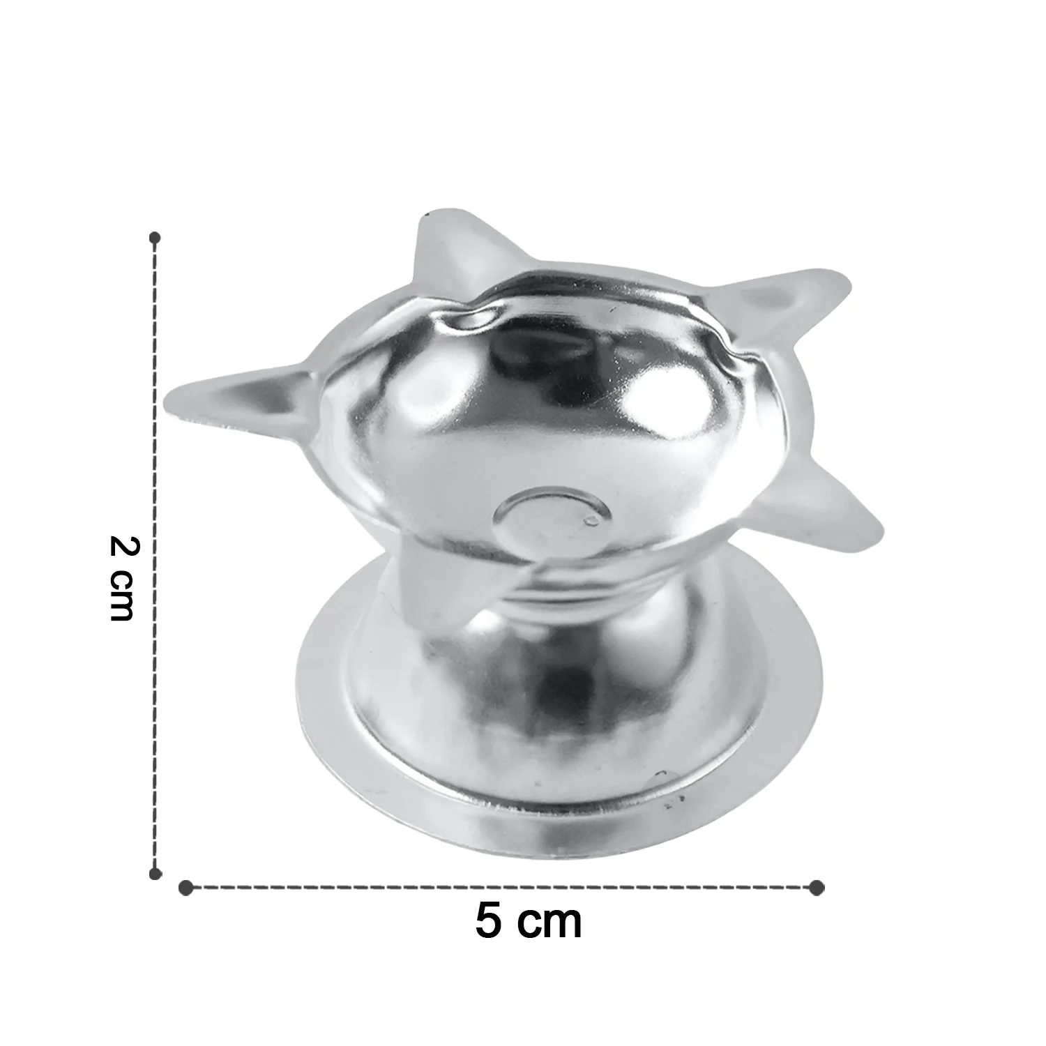 Stainless Steel Lotus Design Diya (1 Pc) - Image 6