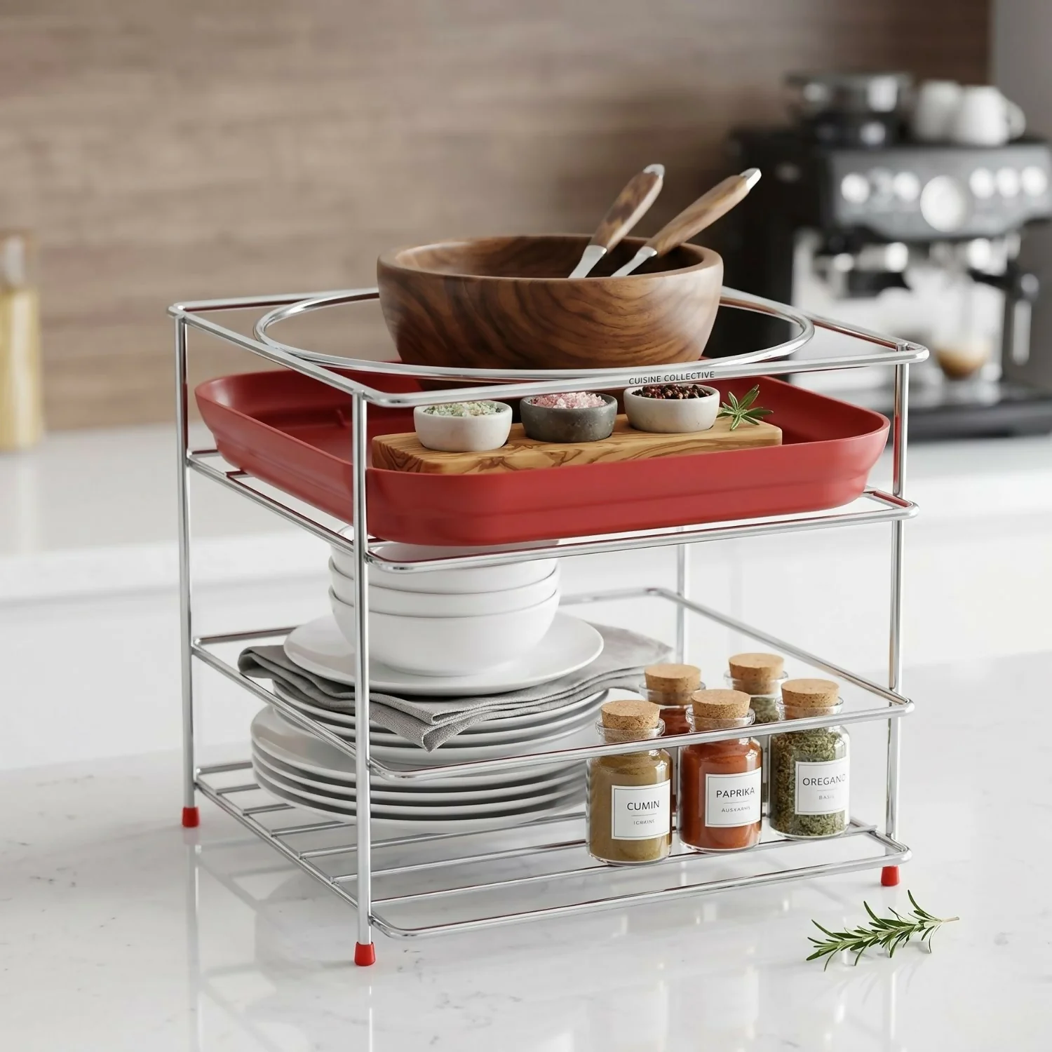 Stainless steel Matka stand with tray - Image 2