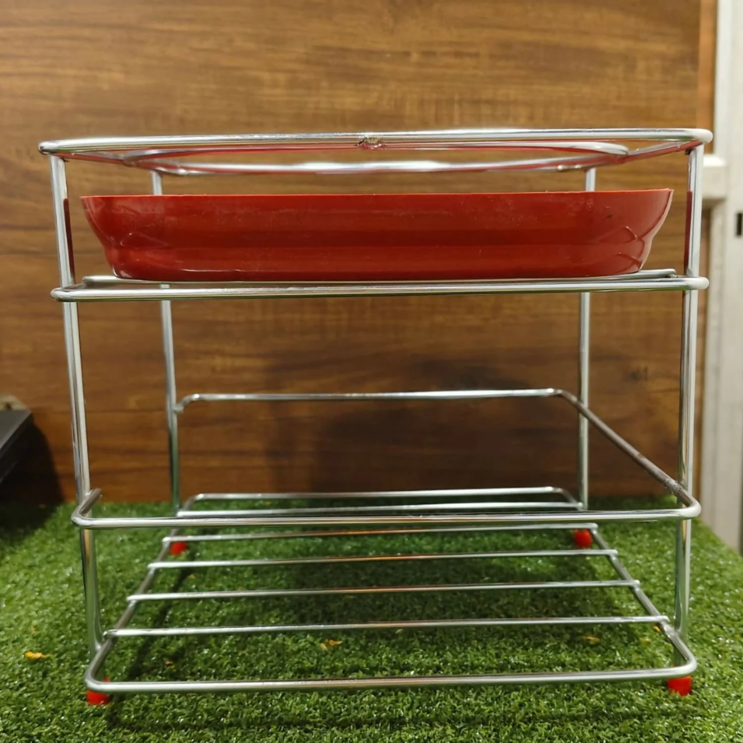 Stainless steel Matka stand with tray - Image 5