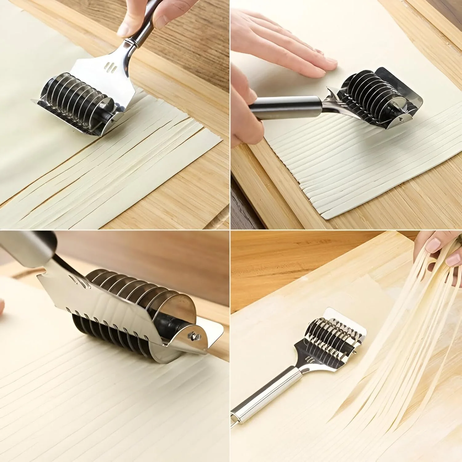 Stainless Steel Multi Blade Dough Cutter ( B-Grade, 1 Pc) - Image 3