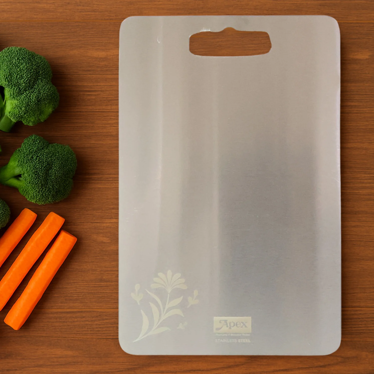 Apex Stainless Steel Multipurpose Small Chopping Cutting Board (210x320mm / 1 Pc) - Image 7
