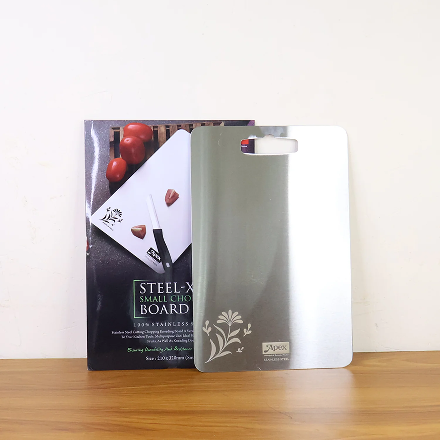 Apex Stainless Steel Multipurpose Small Chopping Cutting Board (210x320mm / 1 Pc) - Image 8