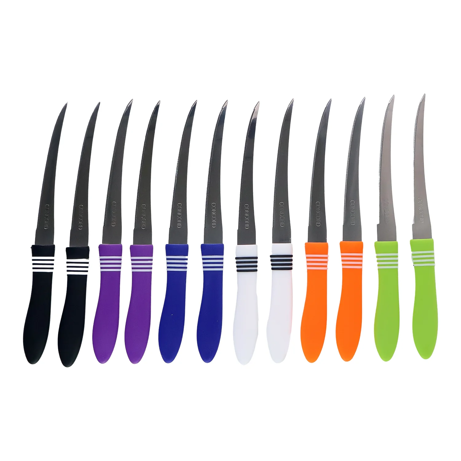 Stainless Steel Multipurpose Serrated Knife Set (12 Pc) - Image 5