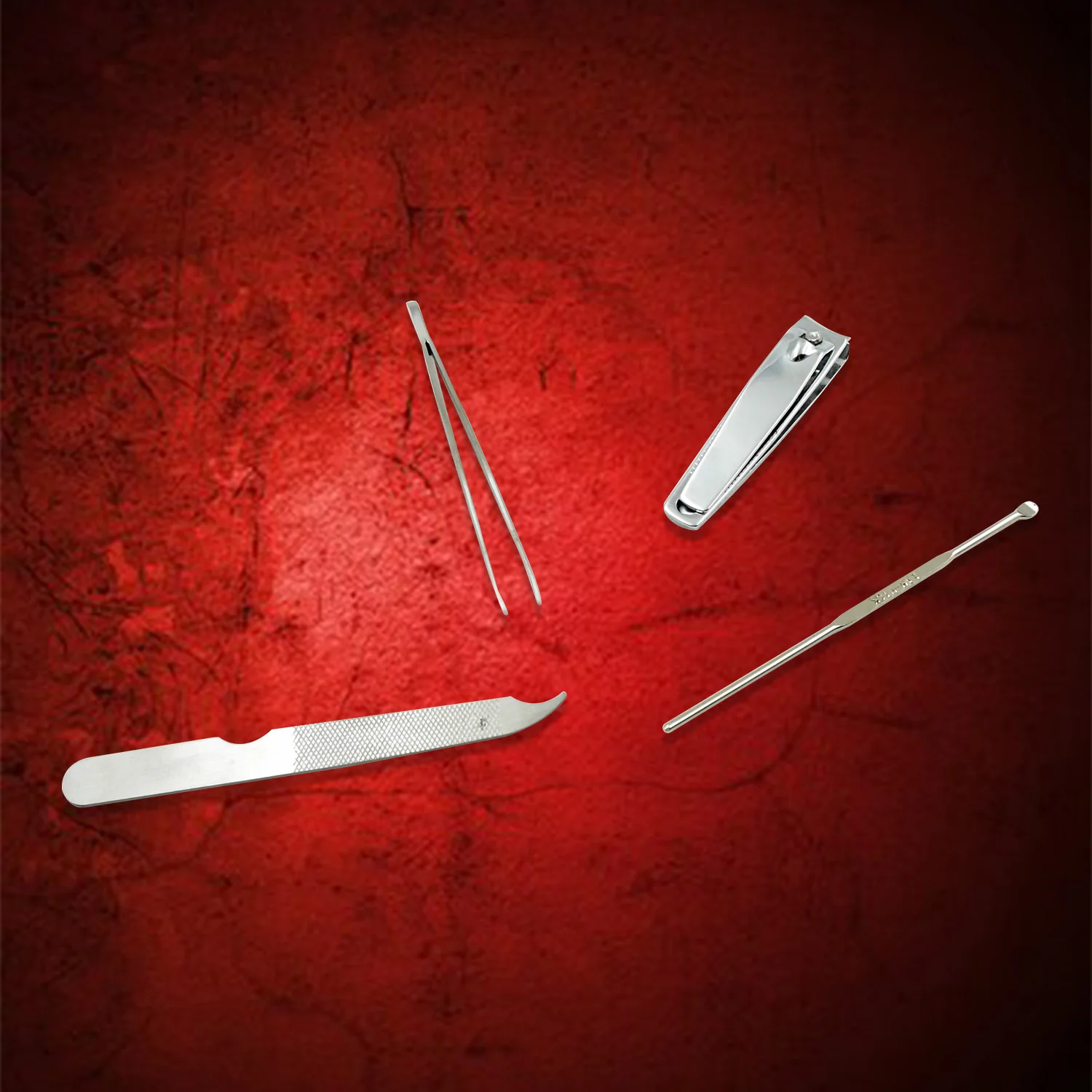 4-in-1 Nail Clipper Kit: Stainless Steel Tools, Manicure Set (Travel Case) - Image 5