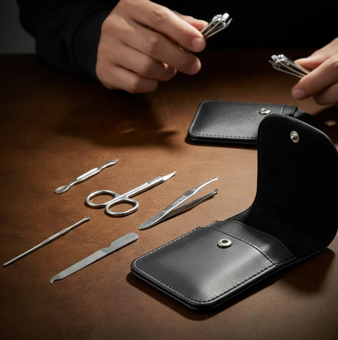 6-in-1 Professional Nail Care Kit: Clippers, Scissors & More Nail (Travel or Home) - Image 4