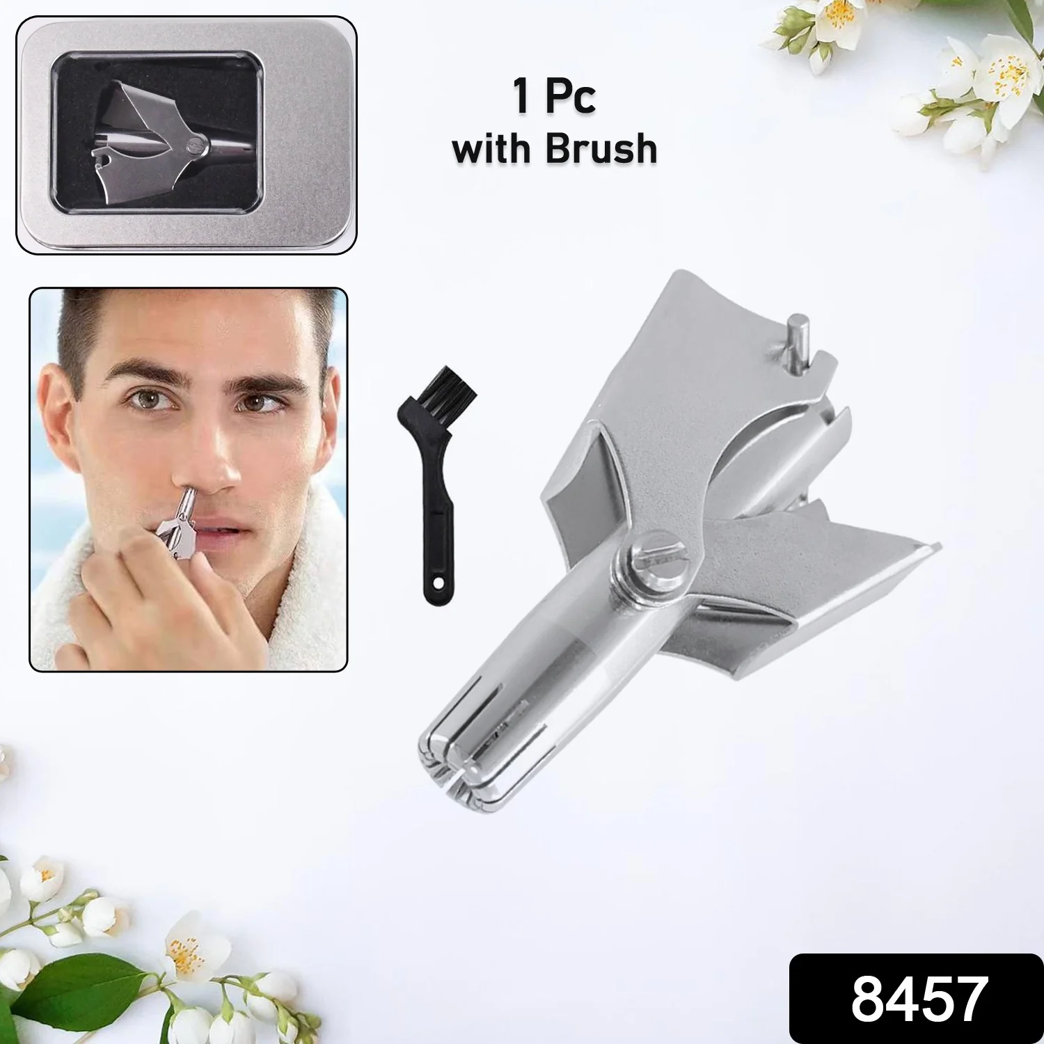 Stainless Steel Painless Nose Hair Remover (1 Pc) - Image 2