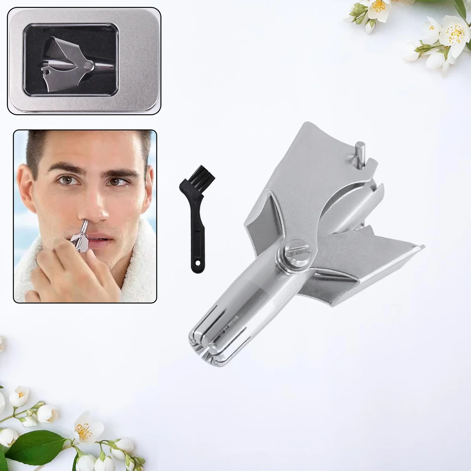 Stainless Steel Painless Nose Hair Remover (1 Pc) - Image 5