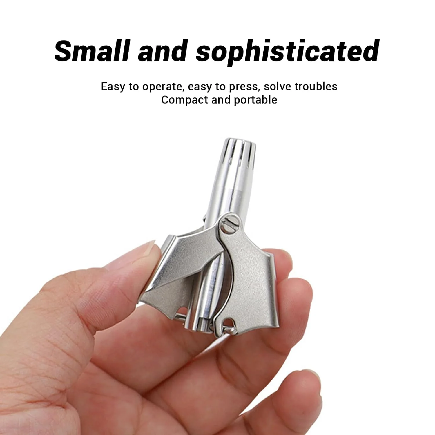 Stainless Steel Painless Nose Hair Remover (1 Pc) - Image 6
