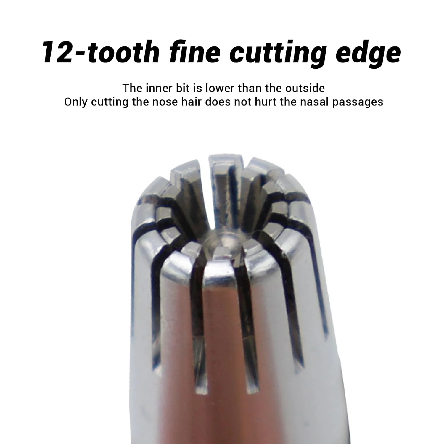 Stainless Steel Painless Nose Hair Remover (1 Pc) - Image 7