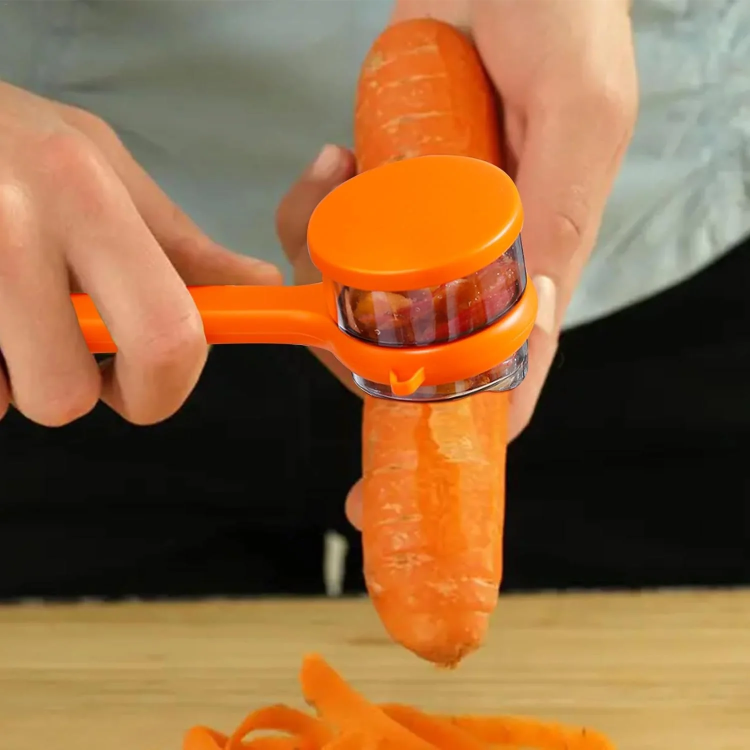Stainless Steel Peeler With Container (1 Pc) - Image 3