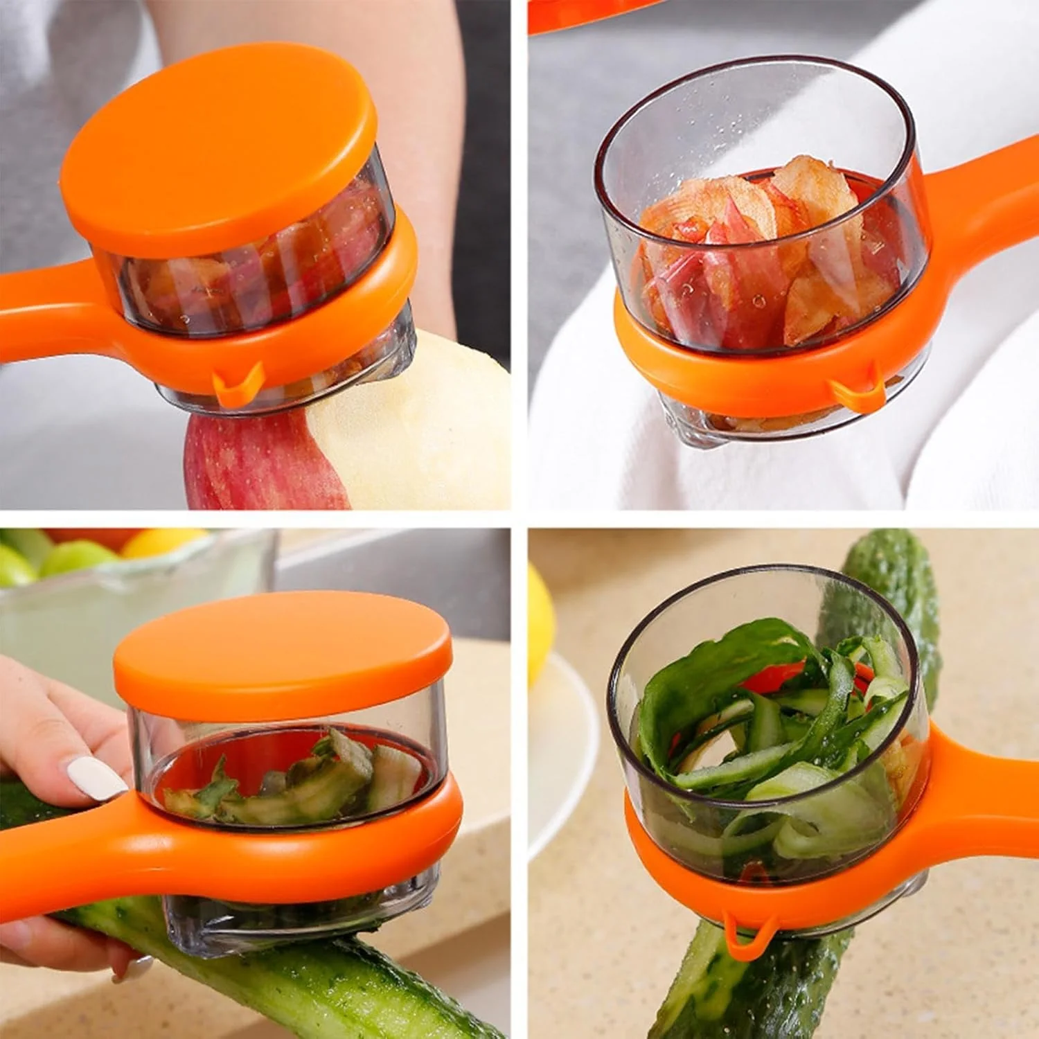 Stainless Steel Peeler With Container (1 Pc) - Image 4