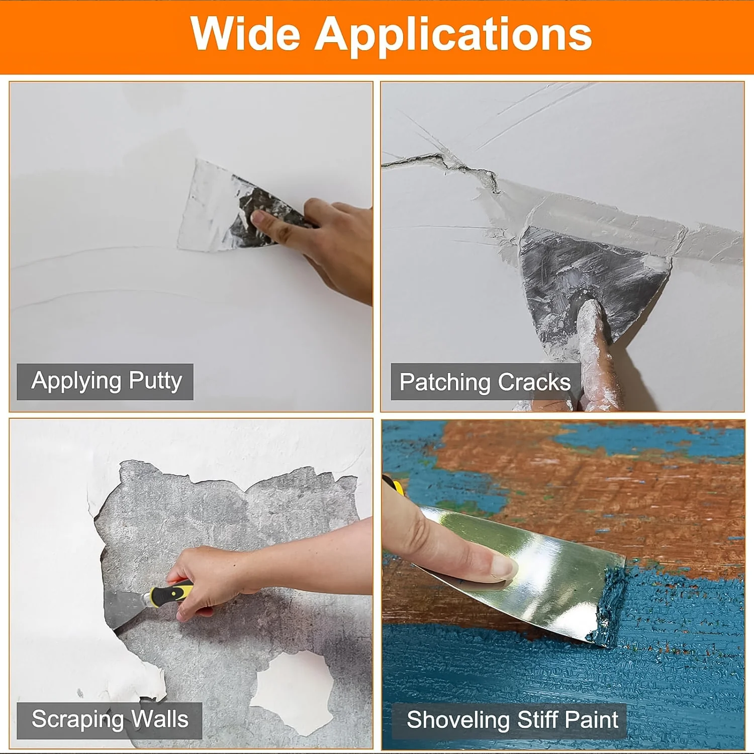 Stainless Steel Putty Knife/Scraper – (75 mm / 1 Pc) - Image 3