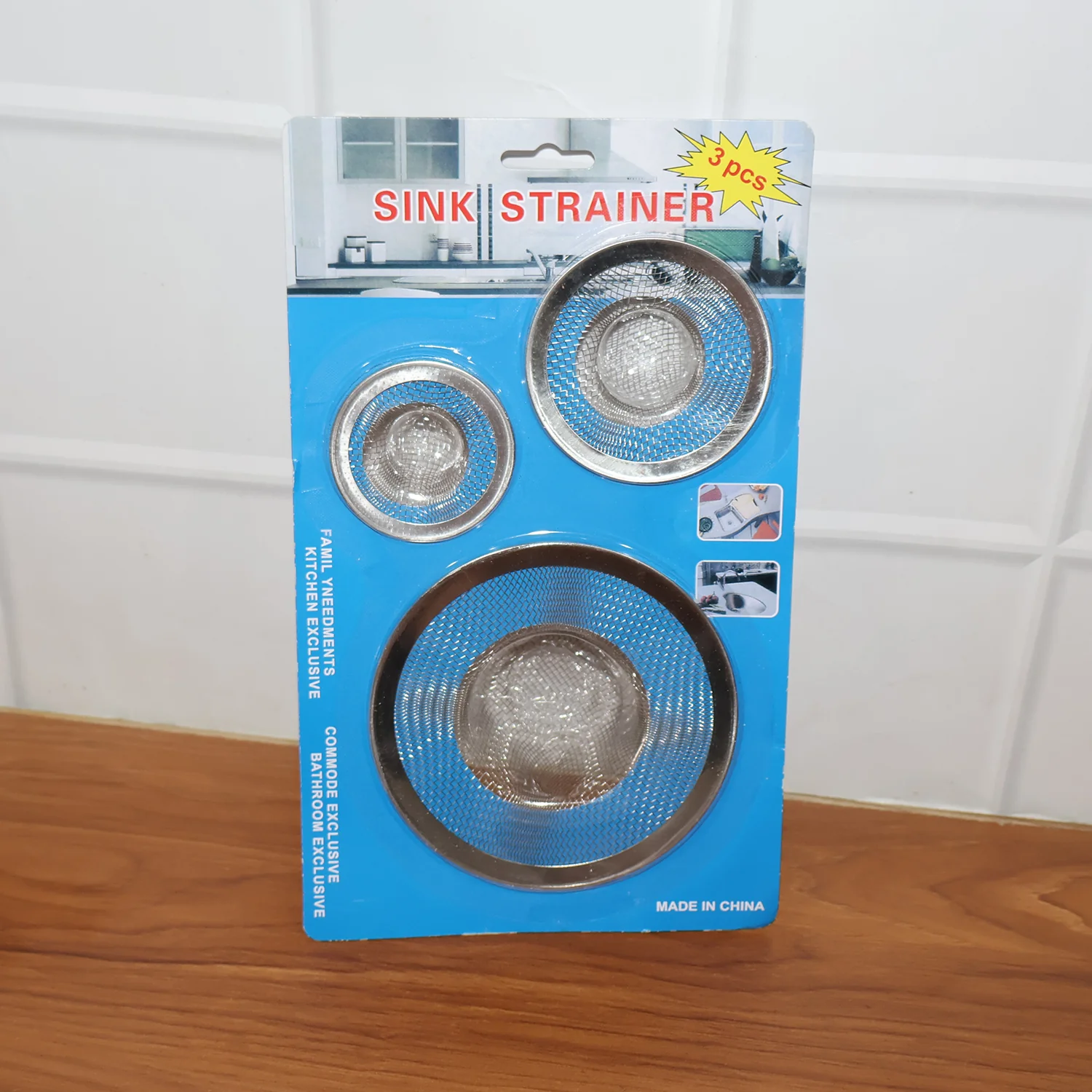 Stainless Steel Sink Drain Strainer Set (3 Pc) - Image 9
