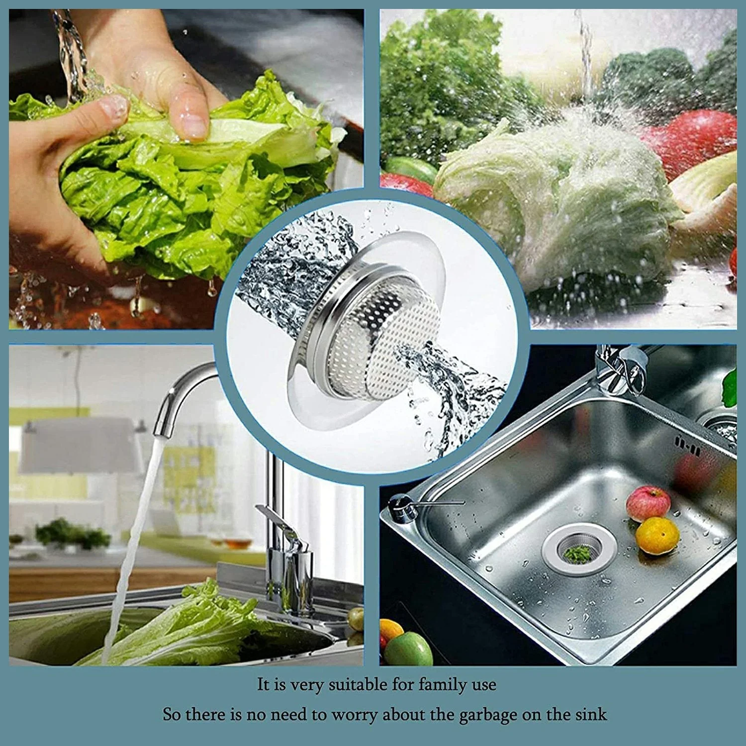 Stainless Steel Sink / Wash Basin Drain Strainer - Image 12