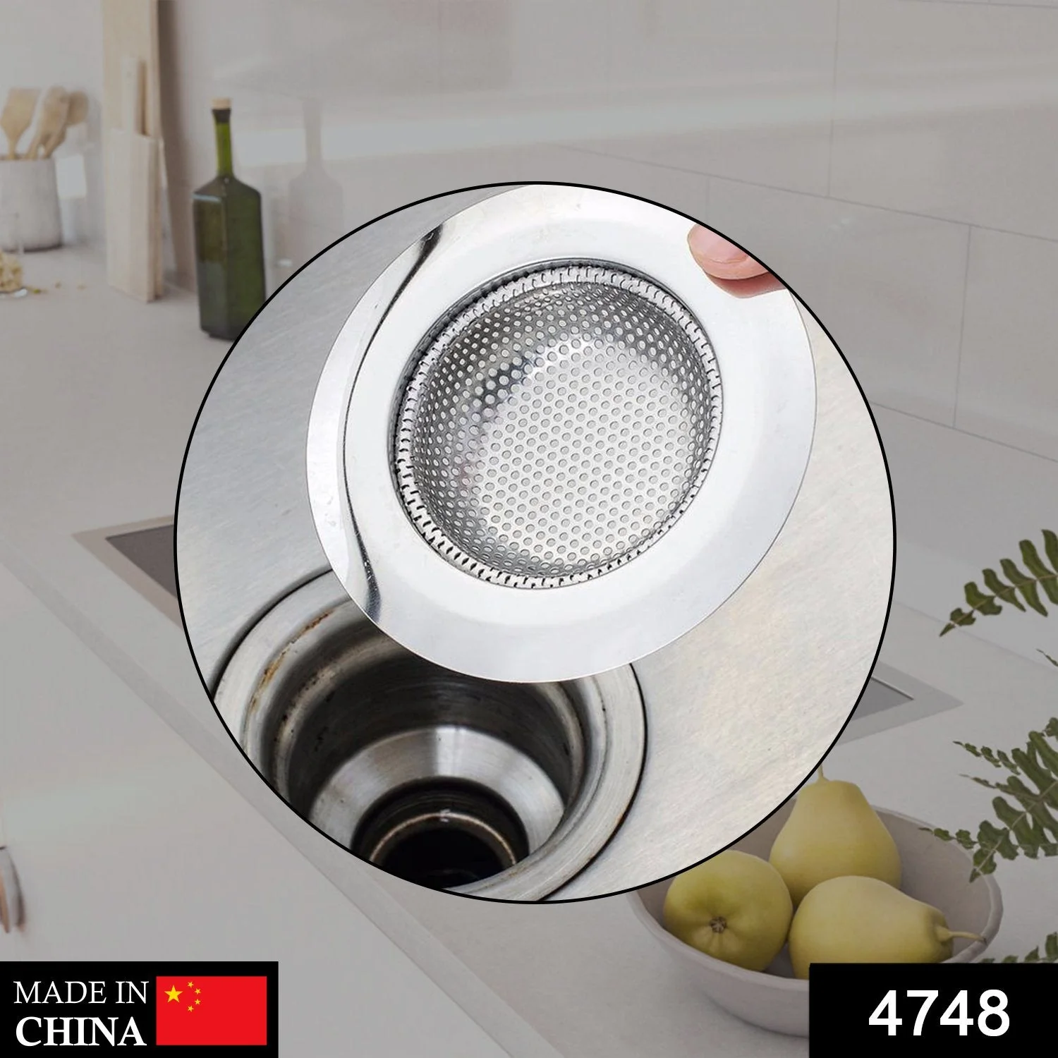 Stainless Steel Sink / Wash Basin Drain Strainer - Image 2