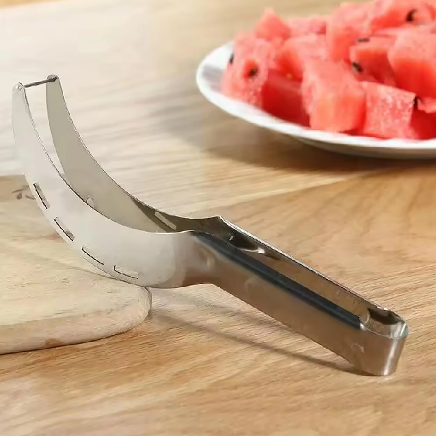 3-in-1 Watermelon Knife Set – Cantaloupe Slicer, Corer & Fruit Cutter - Image 6