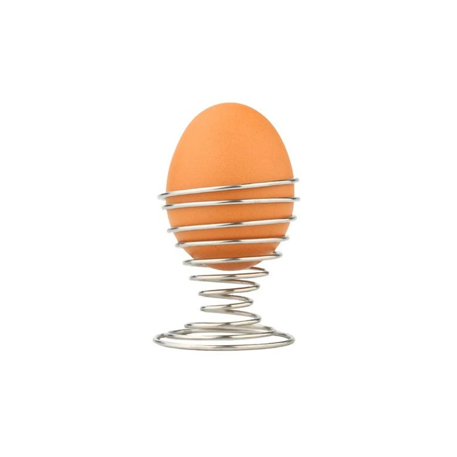 Stainless Steel Spring Egg Cup Holder (1 Pc) - Image 3