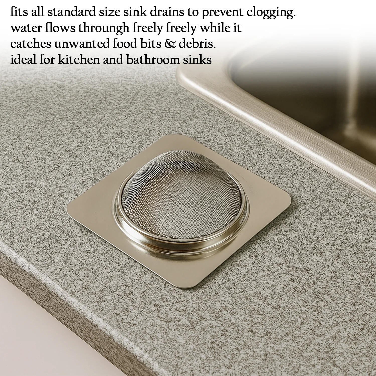 Supermom Stainless Steel Square Sink Strainer (1 Pc) - Image 4