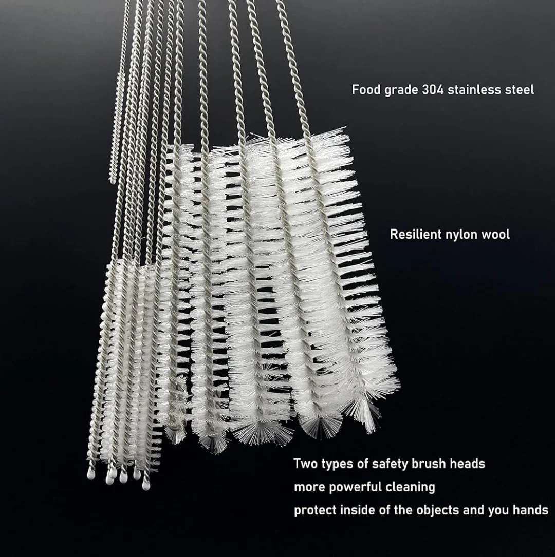 Stainless Steel Straw Cleaning Brush Drinking Pipe, 23Cm 1 pcs - Image 2