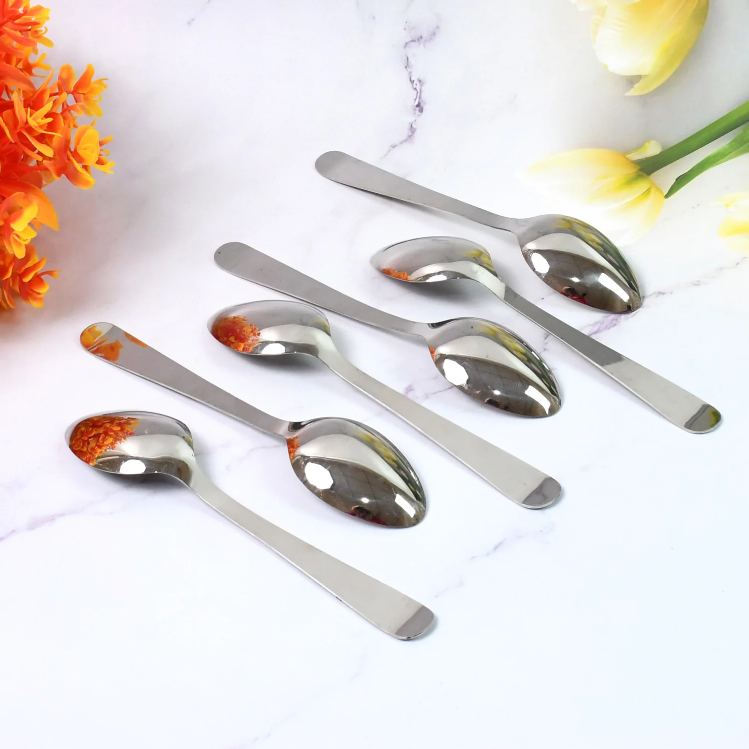 Stainless Steel Table Spoons Set of 6 - Image 3