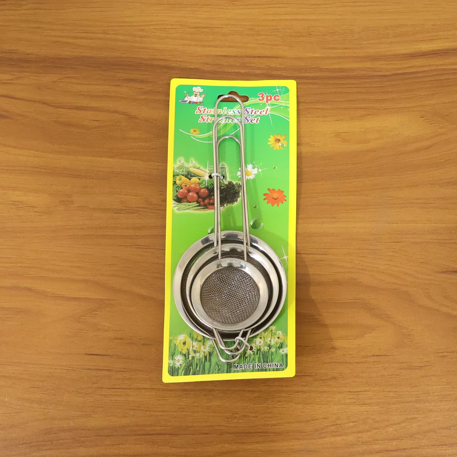 Stainless Steel Tea Strainer 3 Piece Set - Image 9