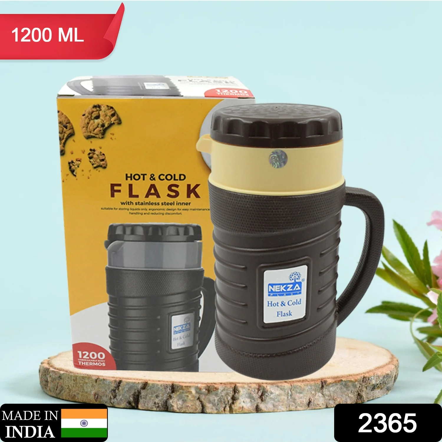 Stainless Steel Thermos Flask (Multiple Sizes): Travel Mug, Coffee, Tea (Leakproof) - Image 2
