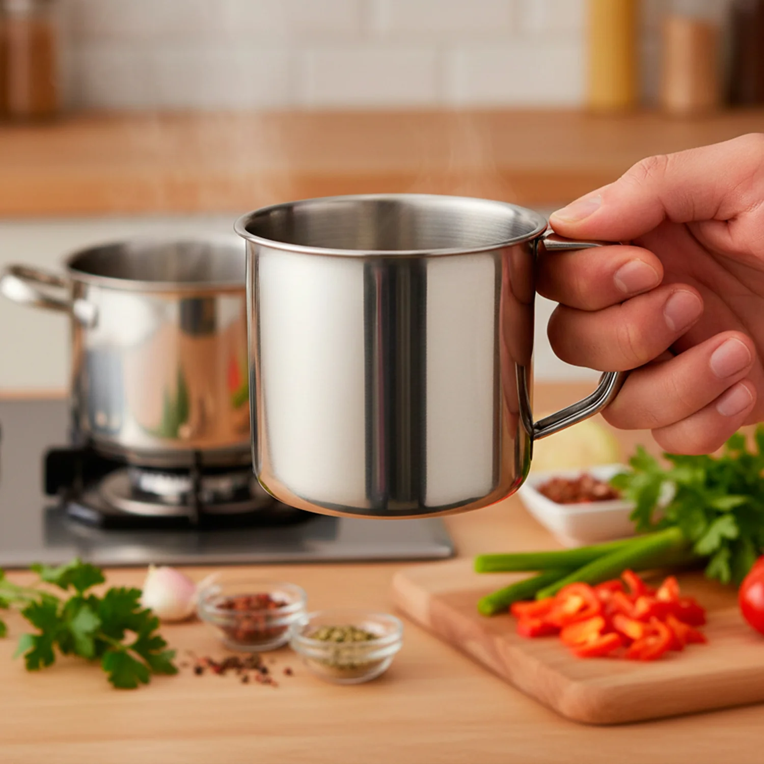 Stainless Steel Utility Mug (1 Pc) - Image 3