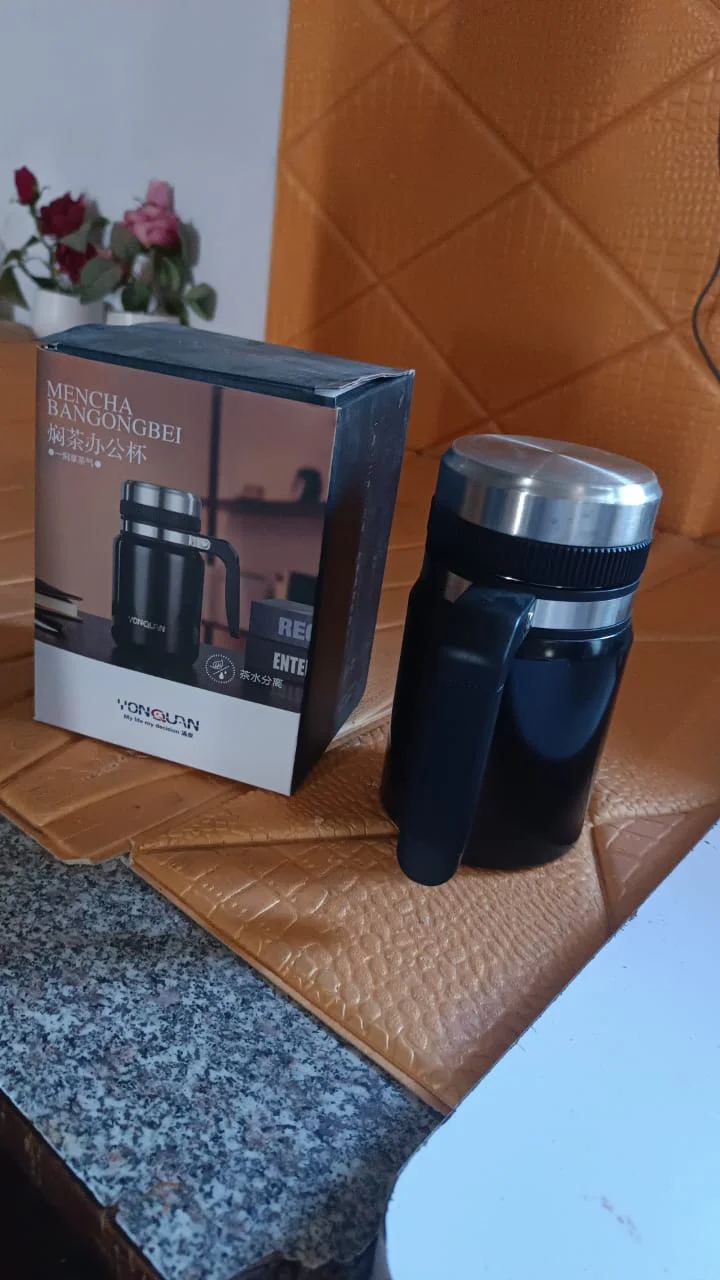 Stainless Steel Vacuum Cofee Cup With Non Slip Scalding (600Ml Approx) - Image 7