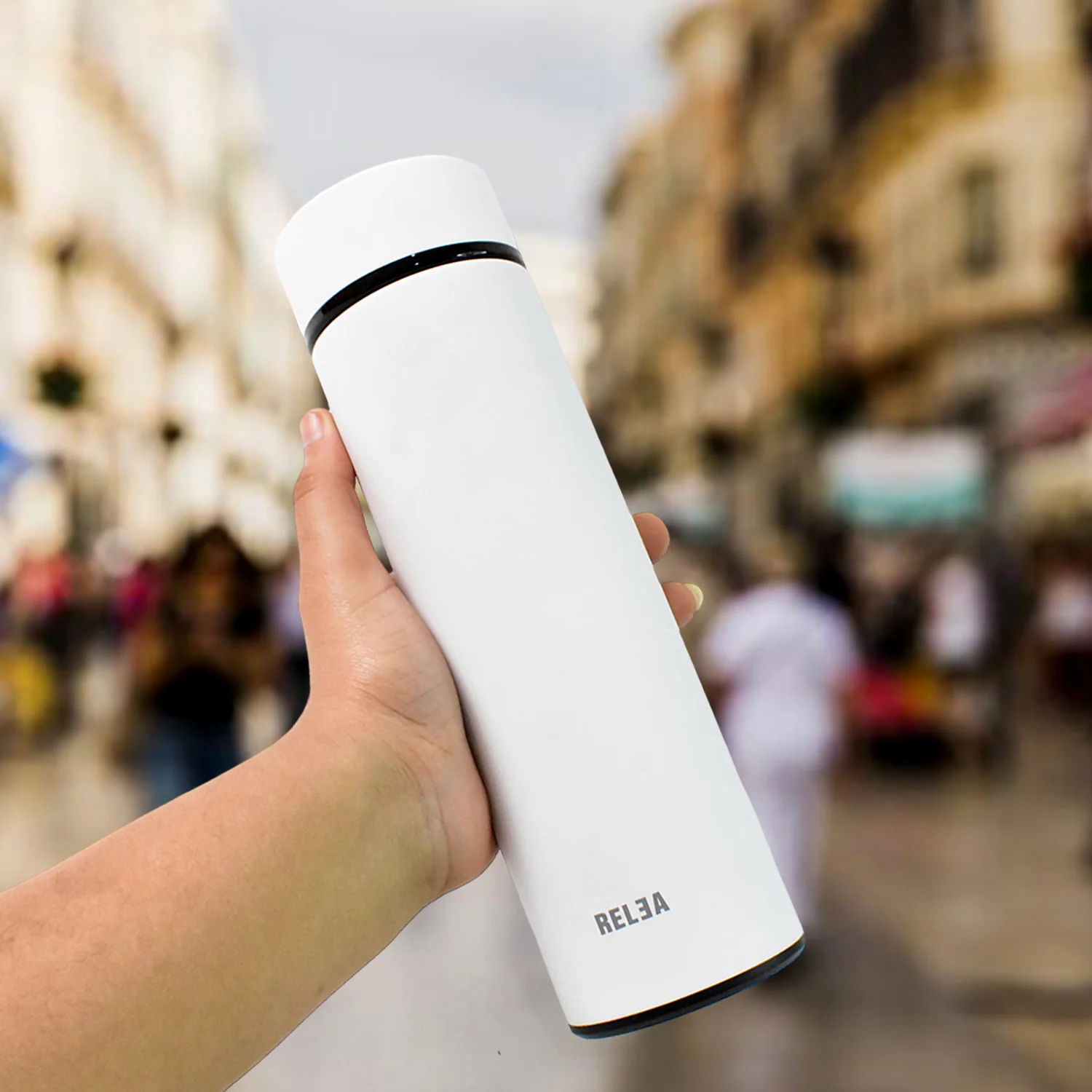 Stainless Steel Vacuum Flask with Digital Temperature Display - Image 6