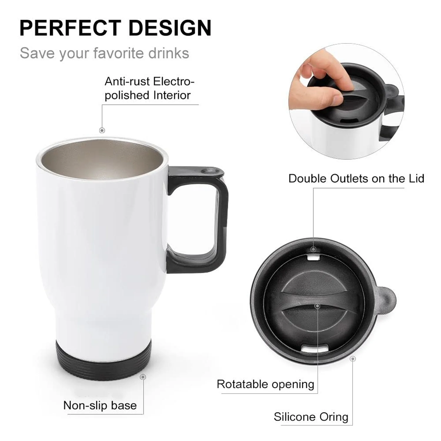 Stainless Steel Vacuum Glass Insulated Glass Coffee Cups 300ml Approx, Tumbler - Image 4