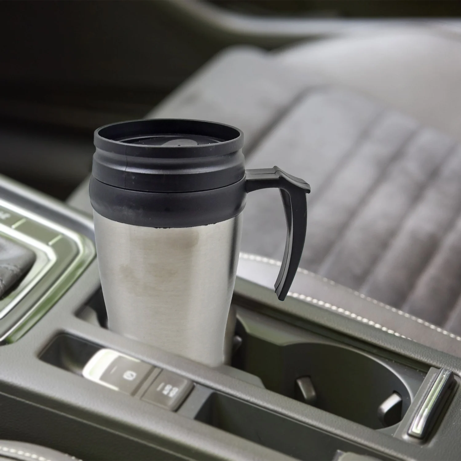 Stainless Steel Vacuum Glass Insulated Glass Coffee Cups, Tumbler (With Lid & Handle / 1 pc) - Image 3