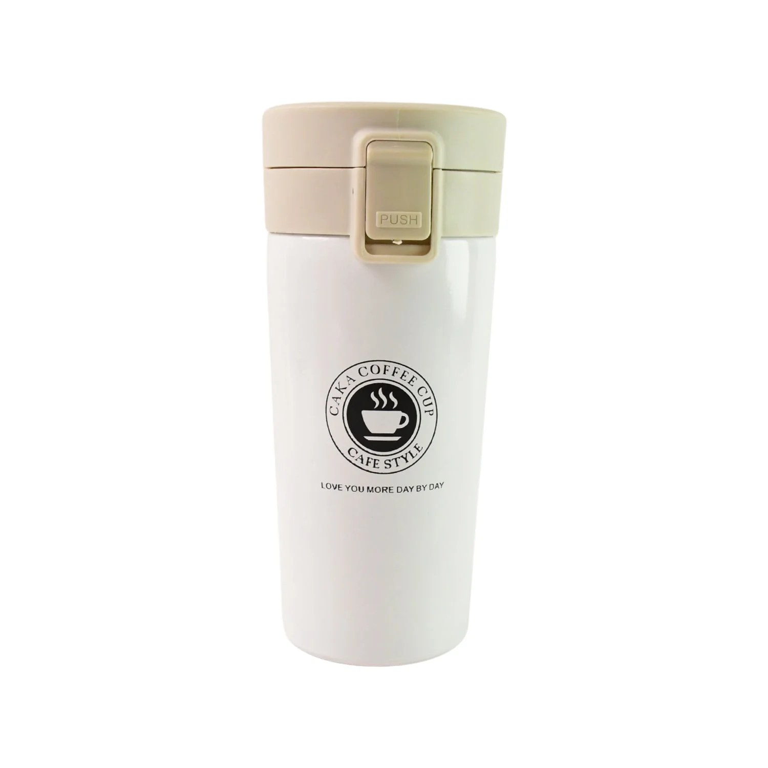 Stainless Steel Vacuum Insulated Coffee Flask with Flip Lock Lid (400ML / 1 Pc) - Image 5